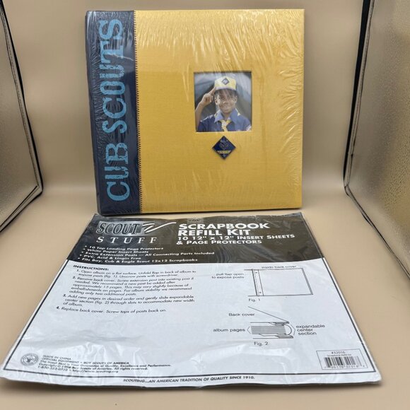 Cub Scouts Scrapbook Album 12x12 SEALED Boy Scouts Of America 2005 + Refill Kit - Picture 1 of 10